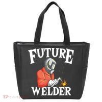 Future Welder Welding Helmet Metal Fabrication Fusing MIG Tote Bag thumb 0