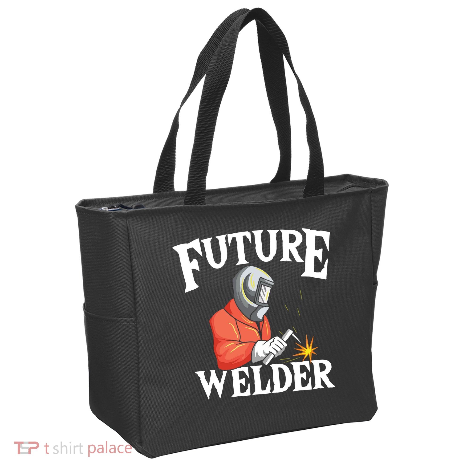 Future Welder Welding Helmet Metal Fabrication Fusing MIG Tote Bag