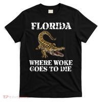 Florida Where Woke Goes To Die Alligator T-Shirt thumb 0