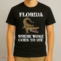 Florida Where Woke Goes To Die Alligator T-Shirt thumb 3