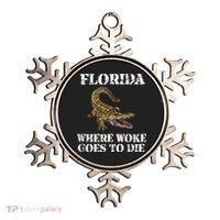 Florida Where Woke Goes To Die Alligator Ornament thumb 0