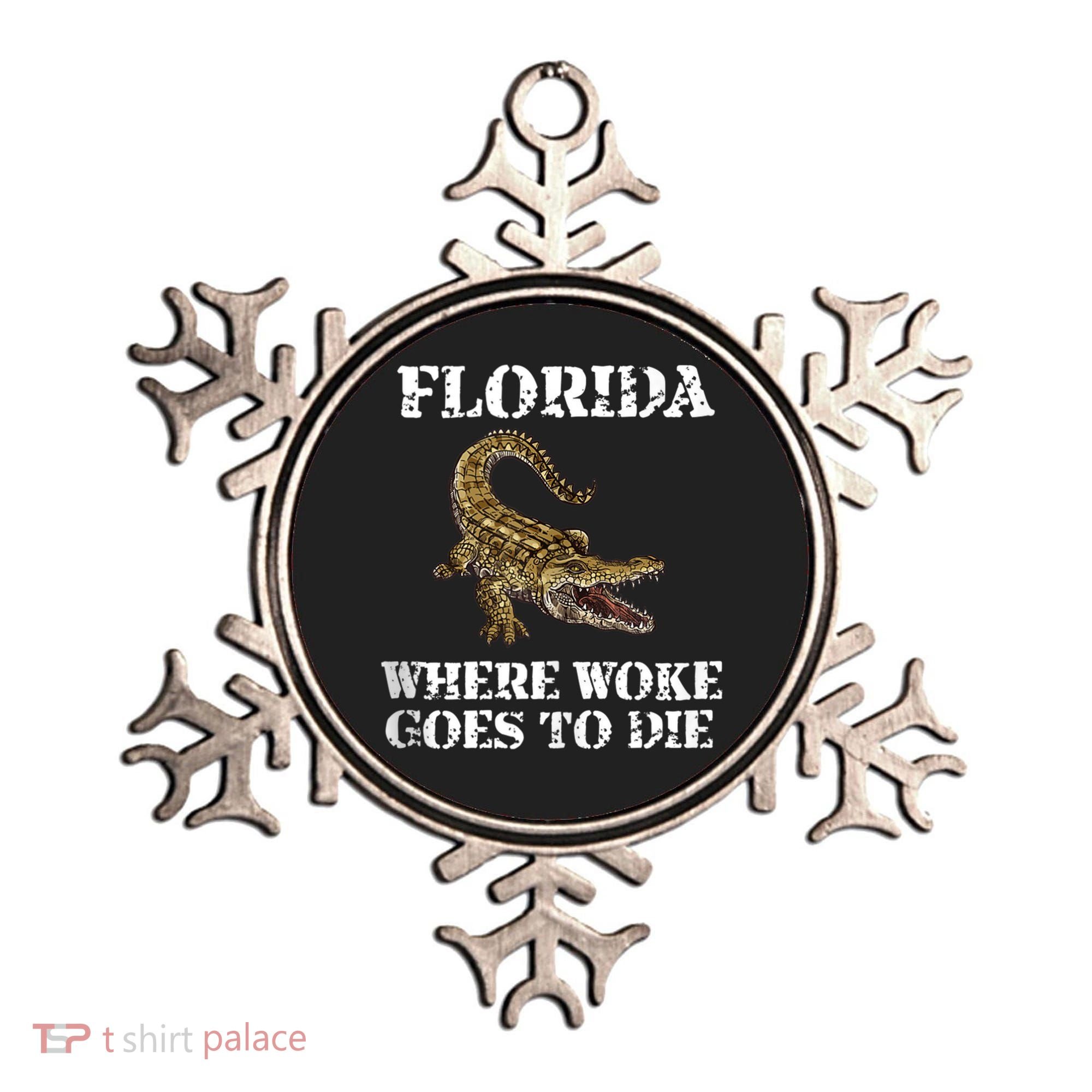 Florida Where Woke Goes To Die Alligator Ornament