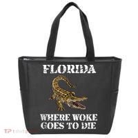 Florida Where Woke Goes To Die Alligator Tote Bag thumb 0
