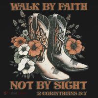 Faith We Walk By Faith Not By Sight Christian Sweatshirt thumb 3