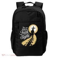 For We Walk Faith Not By Sight Christian Bible Verse Backpack thumb 0