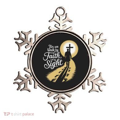 For We Walk Faith Not By Sight Christian Bible Verse Ornament