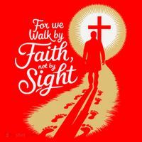 For We Walk Faith Not By Sight Christian Bible Verse Santa Hat thumb 1