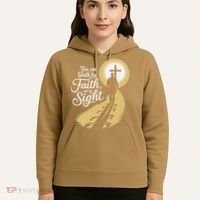For We Walk Faith Not By Sight Christian Bible Verse Hoodie thumb 5