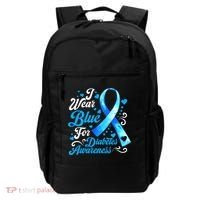 Funny We Wear Blue Ribbon Diabetes Awareness Gift  Backpack thumb 0