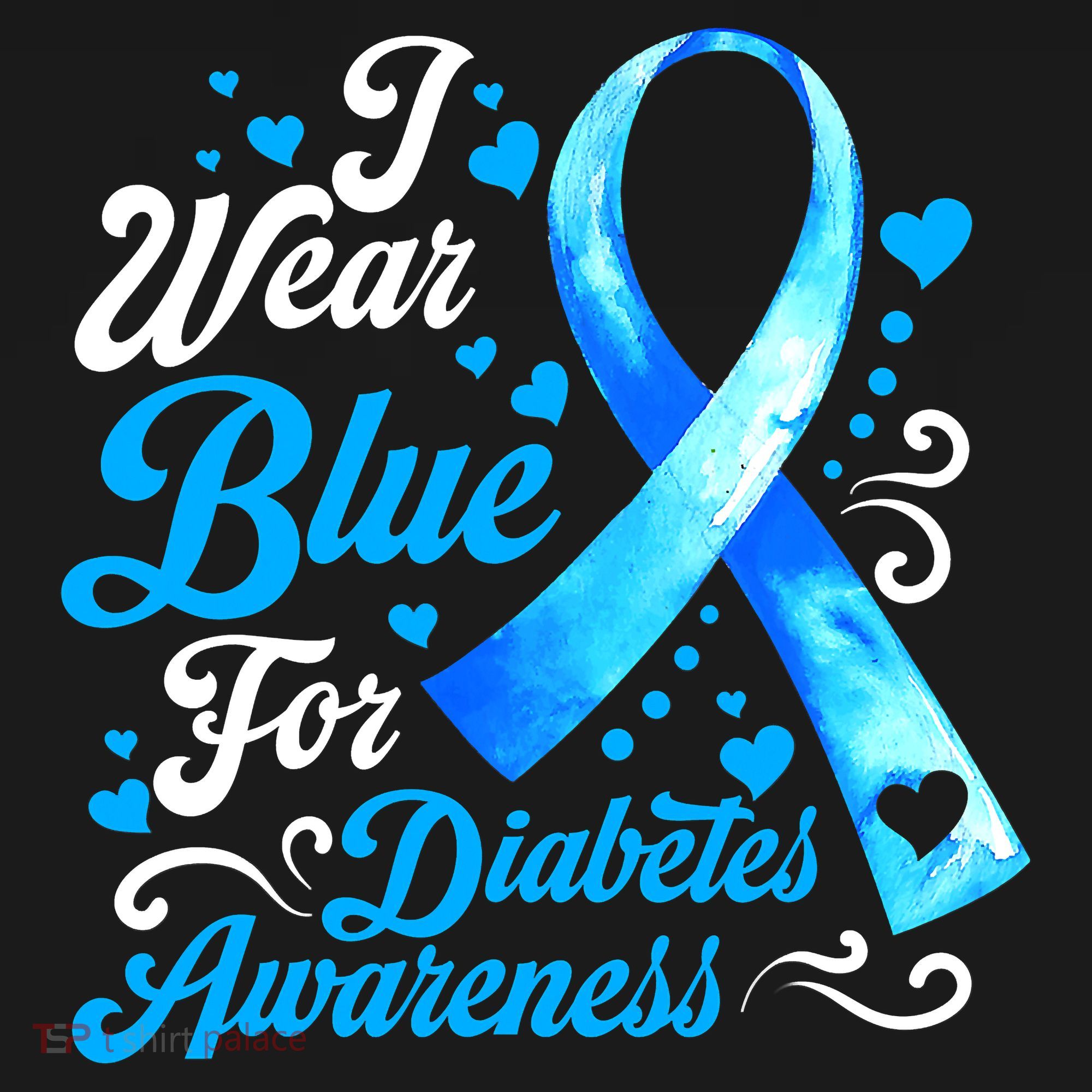Funny We Wear Blue Ribbon Diabetes Awareness Gift  Women's Tank Top