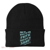 For We Walk By Faith Not By Sight Beanie thumb 0
