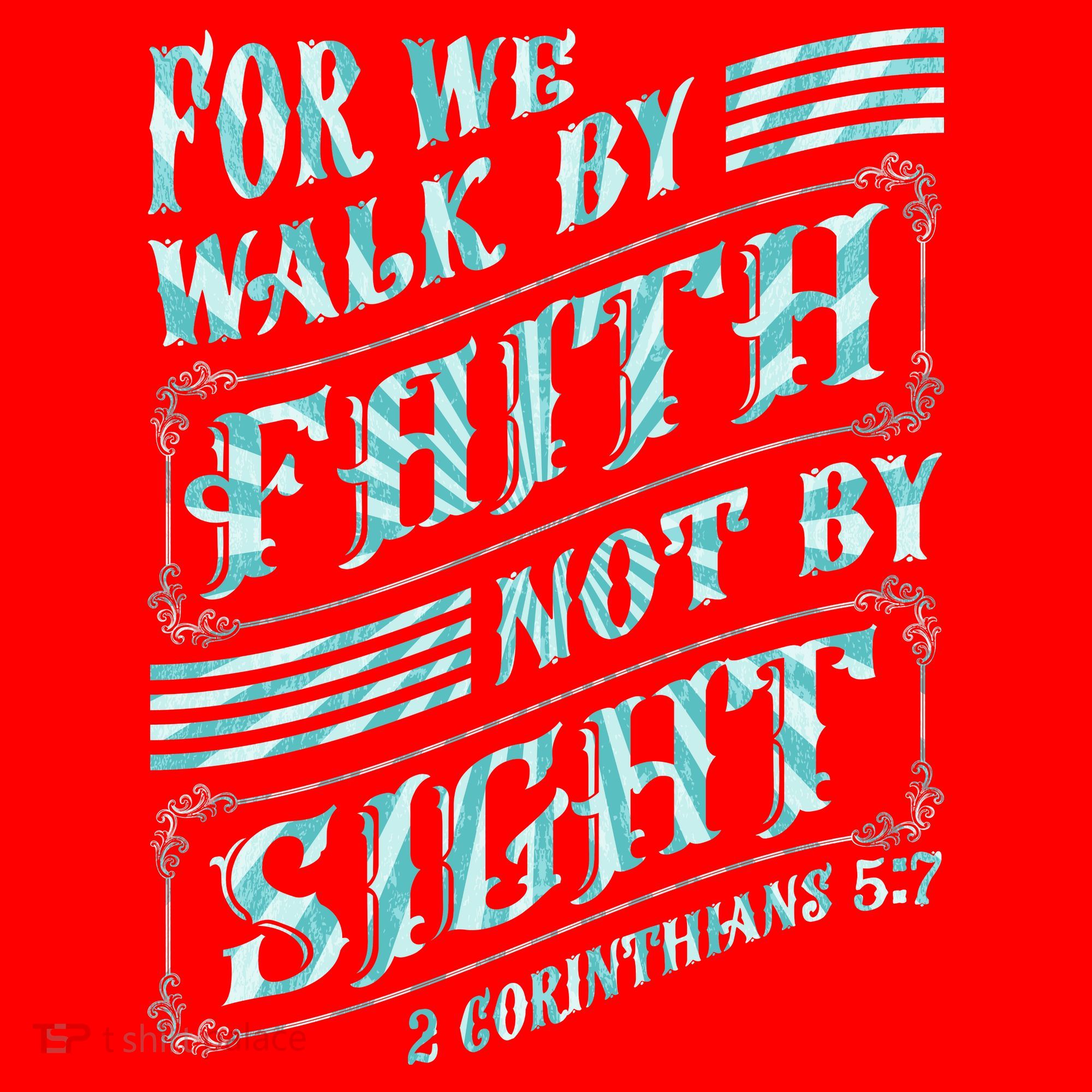 For We Walk By Faith Not By Sight Santa Hat