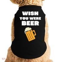 Funny Wish You Were Beer Doggie Tank thumb 0