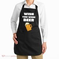Funny Wish You Were Beer Apron thumb 2