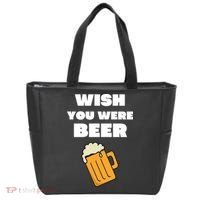 Funny Wish You Were Beer Tote Bag thumb 0