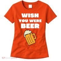 Funny Wish You Were Beer Women's T-Shirt thumb 0