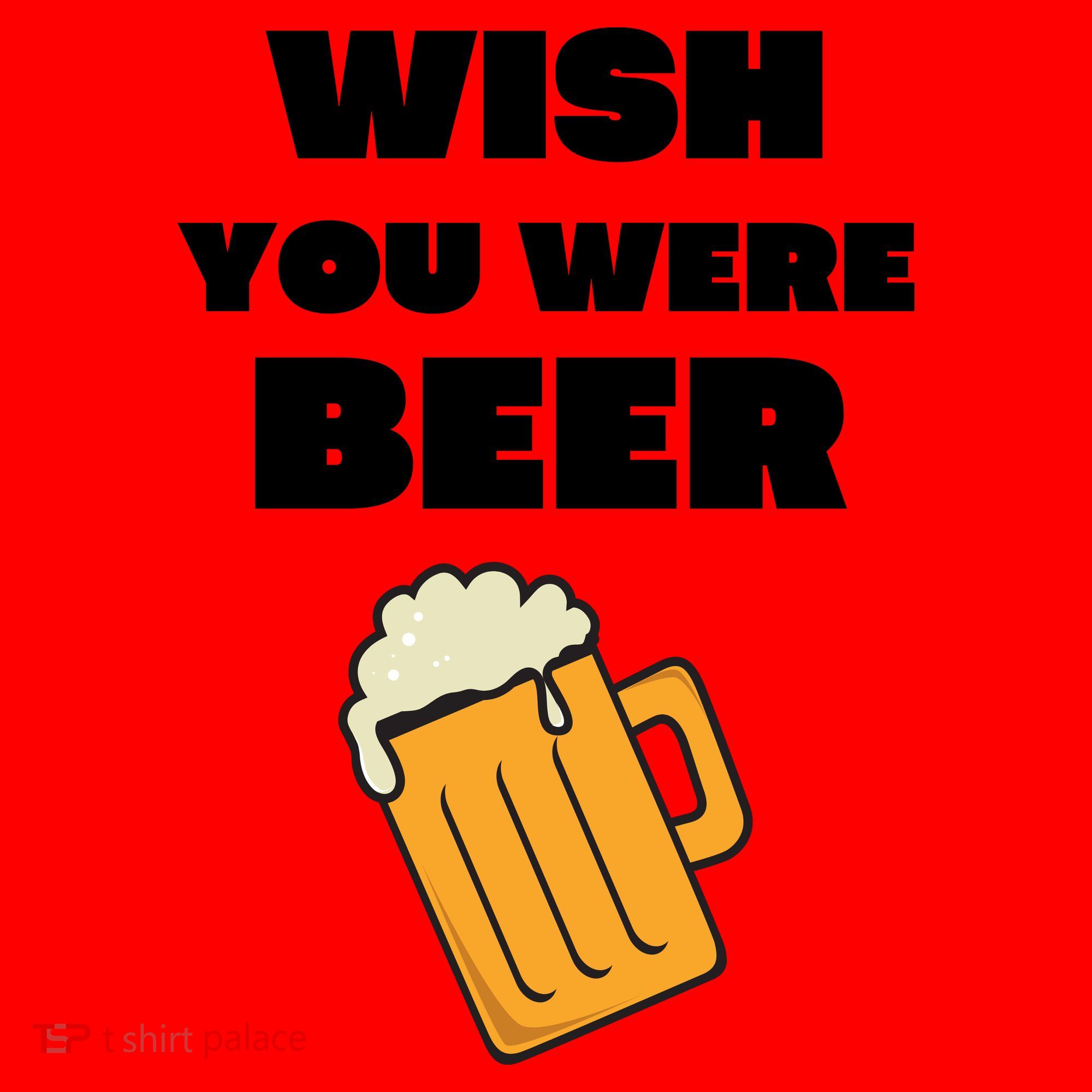 Funny Wish You Were Beer Santa Hat