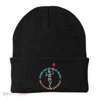 Funny When You're Dead Inside But It's Your Birthday Skeleton Beanie thumb 0