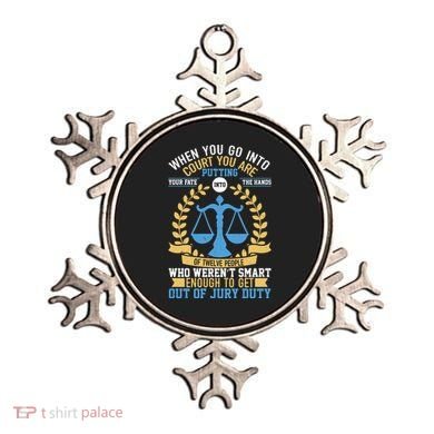 Funny When You Go Into Court Ornament
