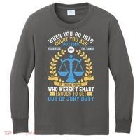 Funny When You Go Into Court Kids Long Sleeve Shirt thumb 0
