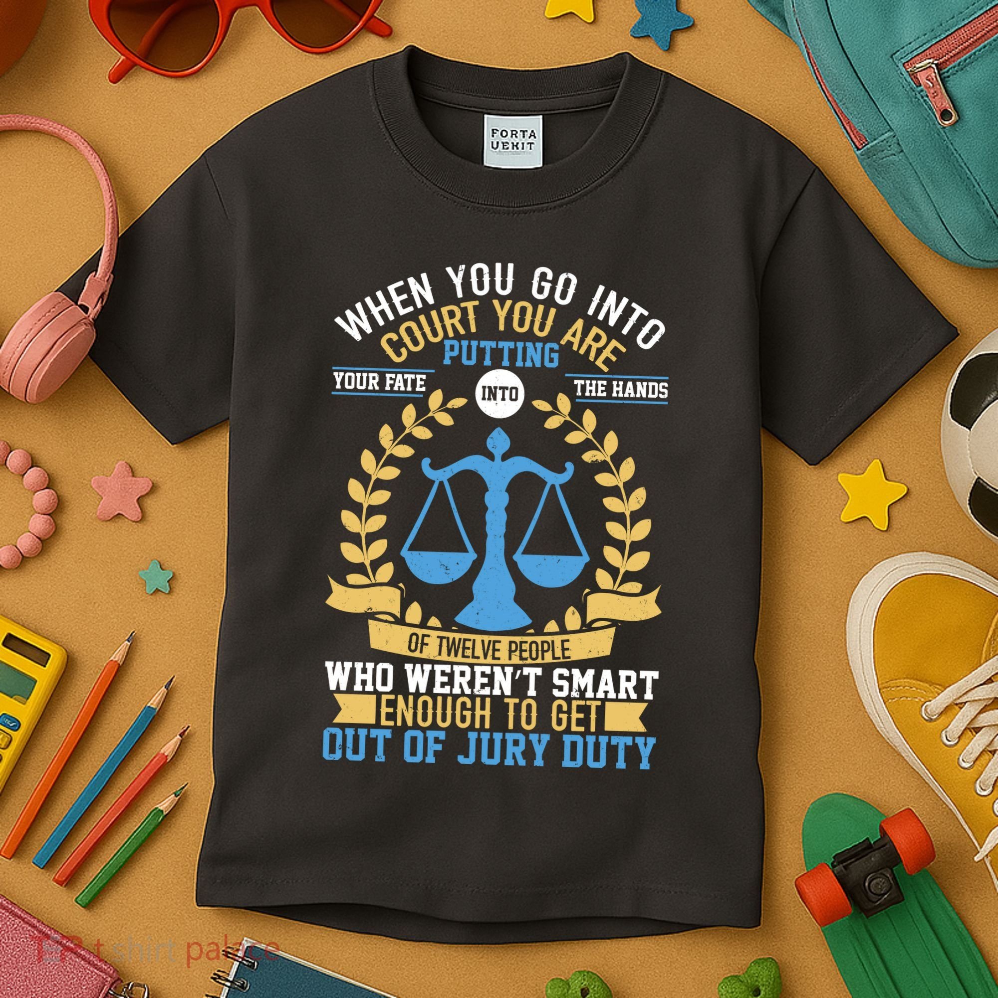 Funny When You Go Into Court Kids T-Shirt