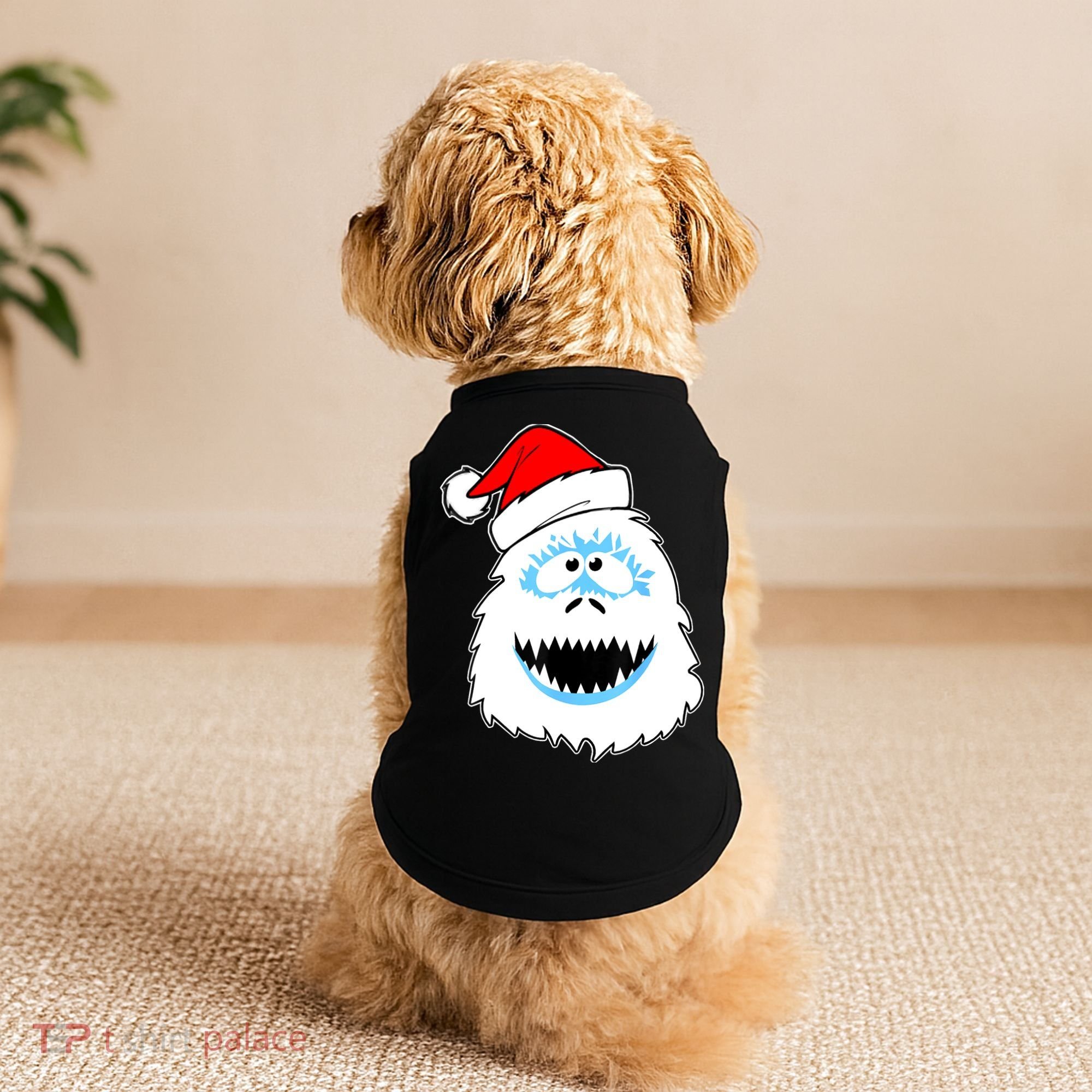 Funny Xmas Abominable Snowman Bigfoot Yeti Retro Christmas Doggie Tank