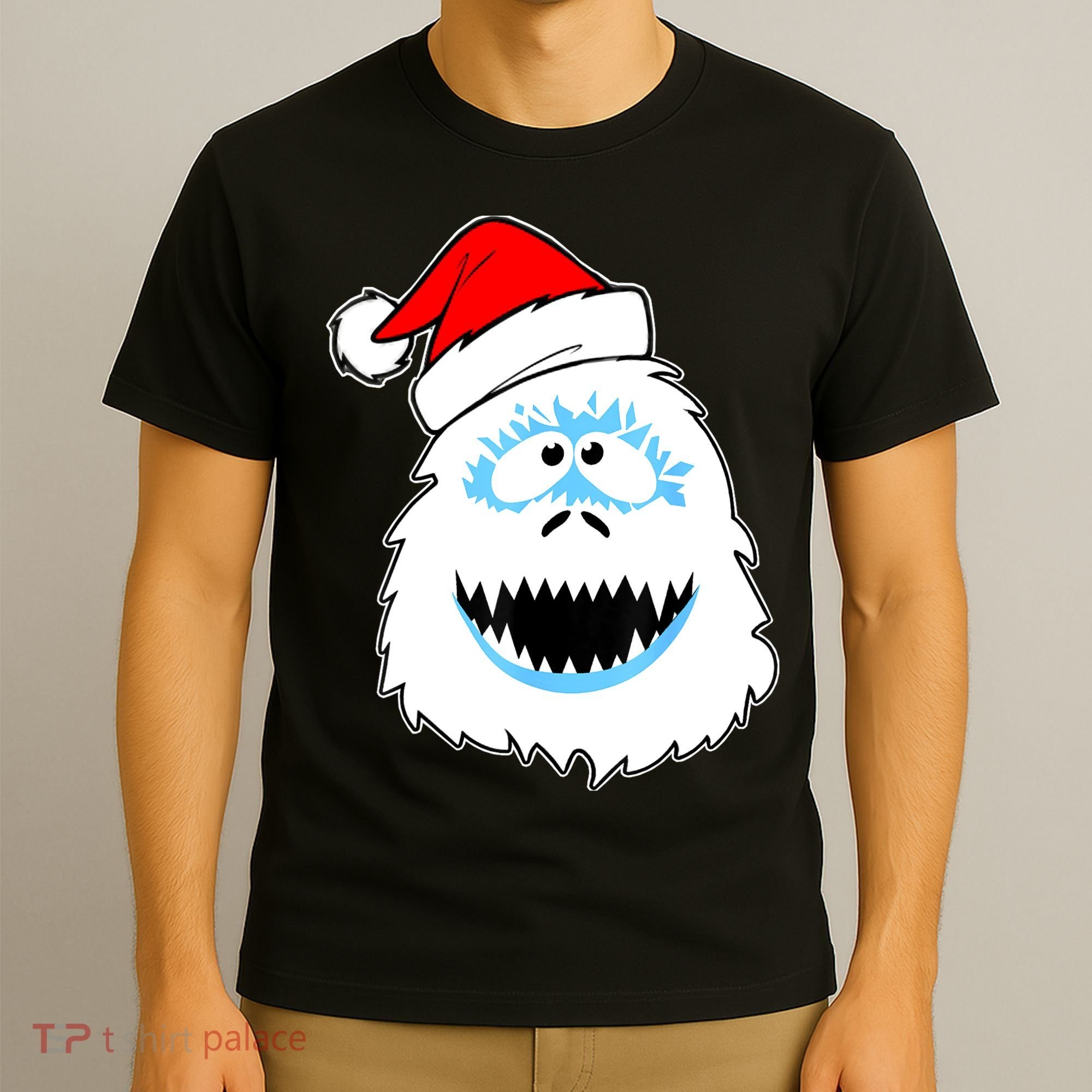 Funny Xmas Abominable Snowman Bigfoot Yeti Retro Christmas T-Shirt