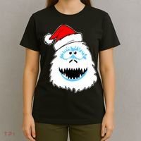 Funny Xmas Abominable Snowman Bigfoot Yeti Retro Christmas T-Shirt thumb 4