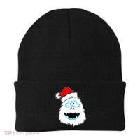 Funny Xmas Abominable Snowman Bigfoot Yeti Retro Christmas Beanie thumb 0