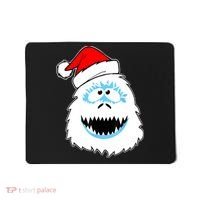 Funny Xmas Abominable Snowman Bigfoot Yeti Retro Christmas Mousepad thumb 0