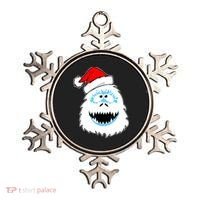 Funny Xmas Abominable Snowman Bigfoot Yeti Retro Christmas Ornament thumb 0