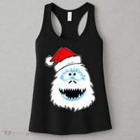 Funny Xmas Abominable Snowman Bigfoot Yeti Retro Christmas Women's Tank Top thumb 3