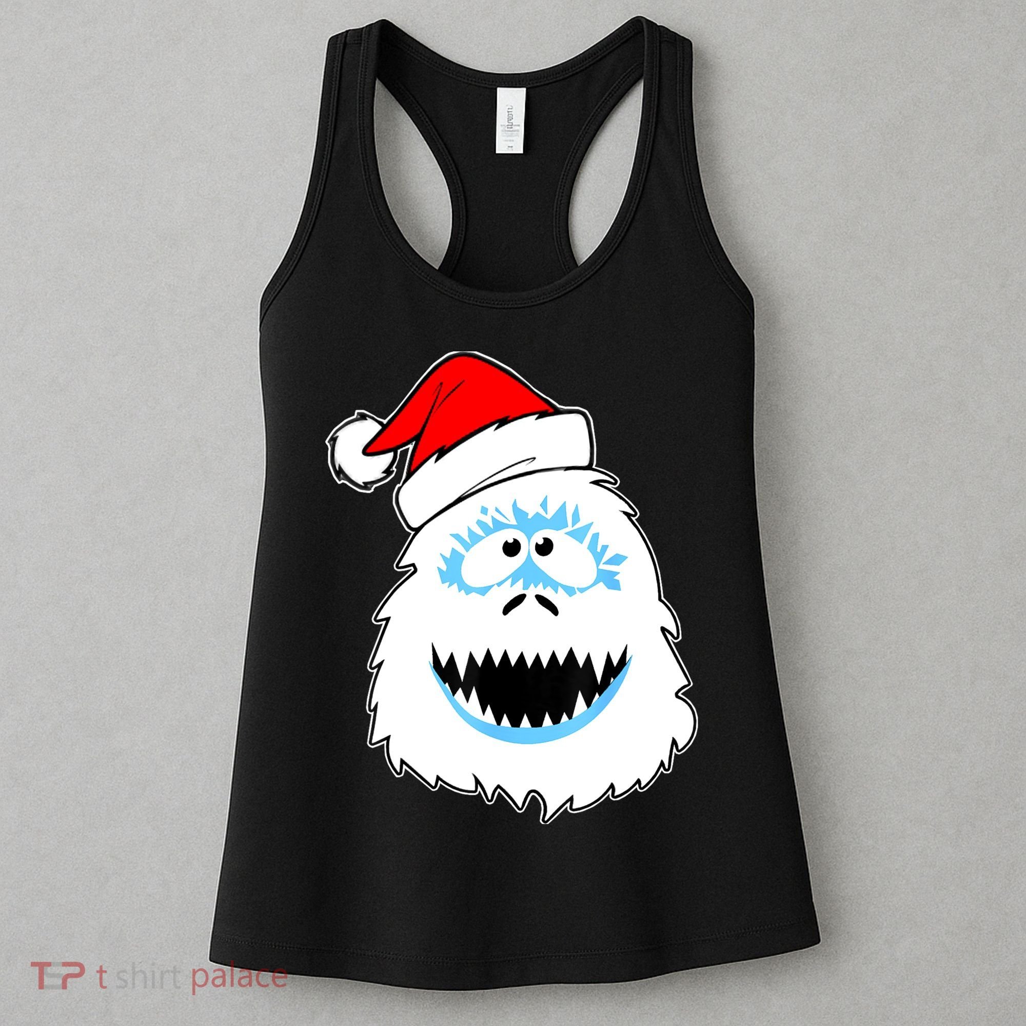 Funny Xmas Abominable Snowman Bigfoot Yeti Retro Christmas Women's Tank Top