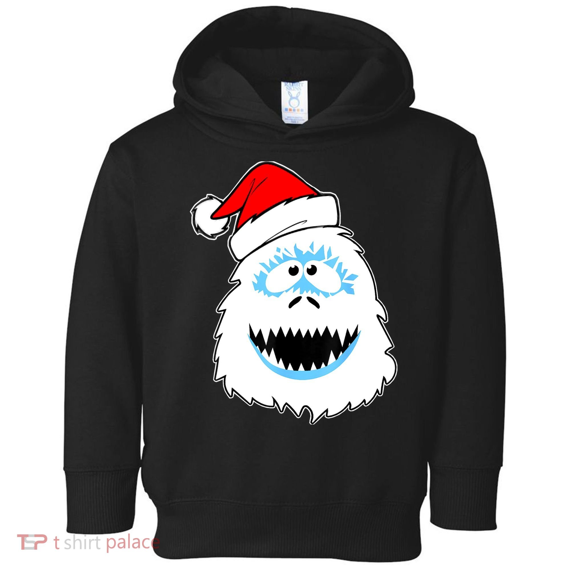 Funny Xmas Abominable Snowman Bigfoot Yeti Retro Christmas Toddler Hoodie