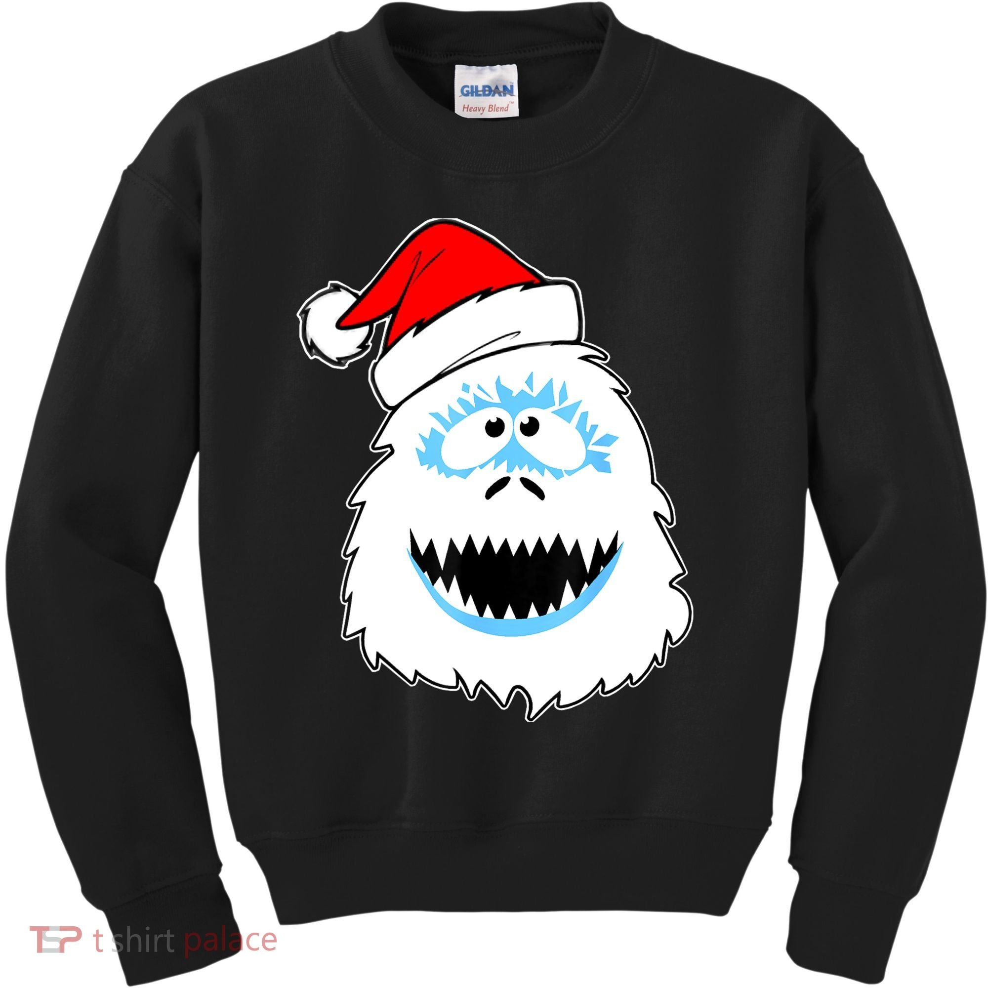 Funny Xmas Abominable Snowman Bigfoot Yeti Retro Christmas Kids Sweatshirt