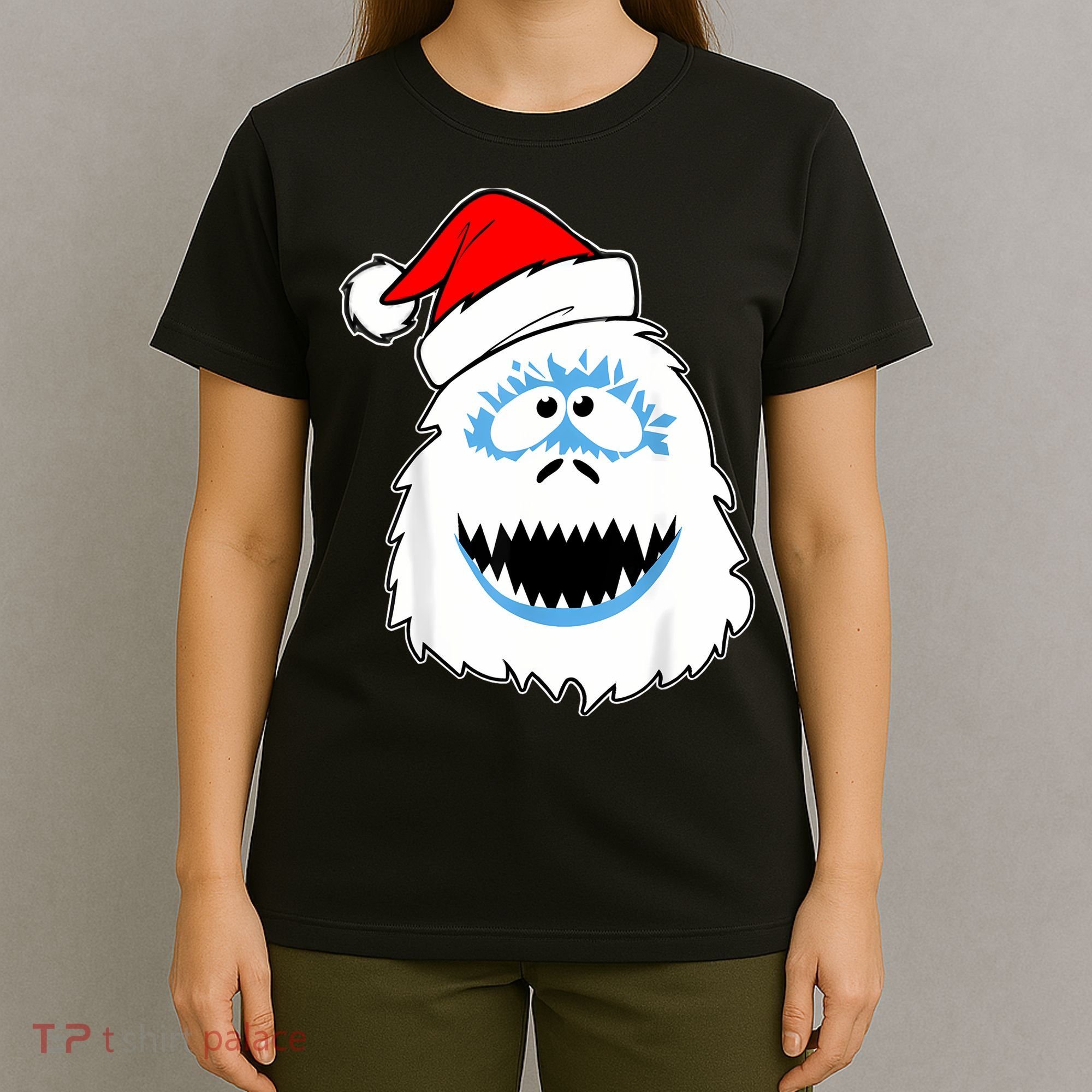Funny Xmas Abominable Snowman Bigfoot Yeti Retro Christmas T-Shirt