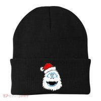 Funny Xmas Abominable Snowman Bigfoot Yeti Retro Christmas Beanie thumb 0