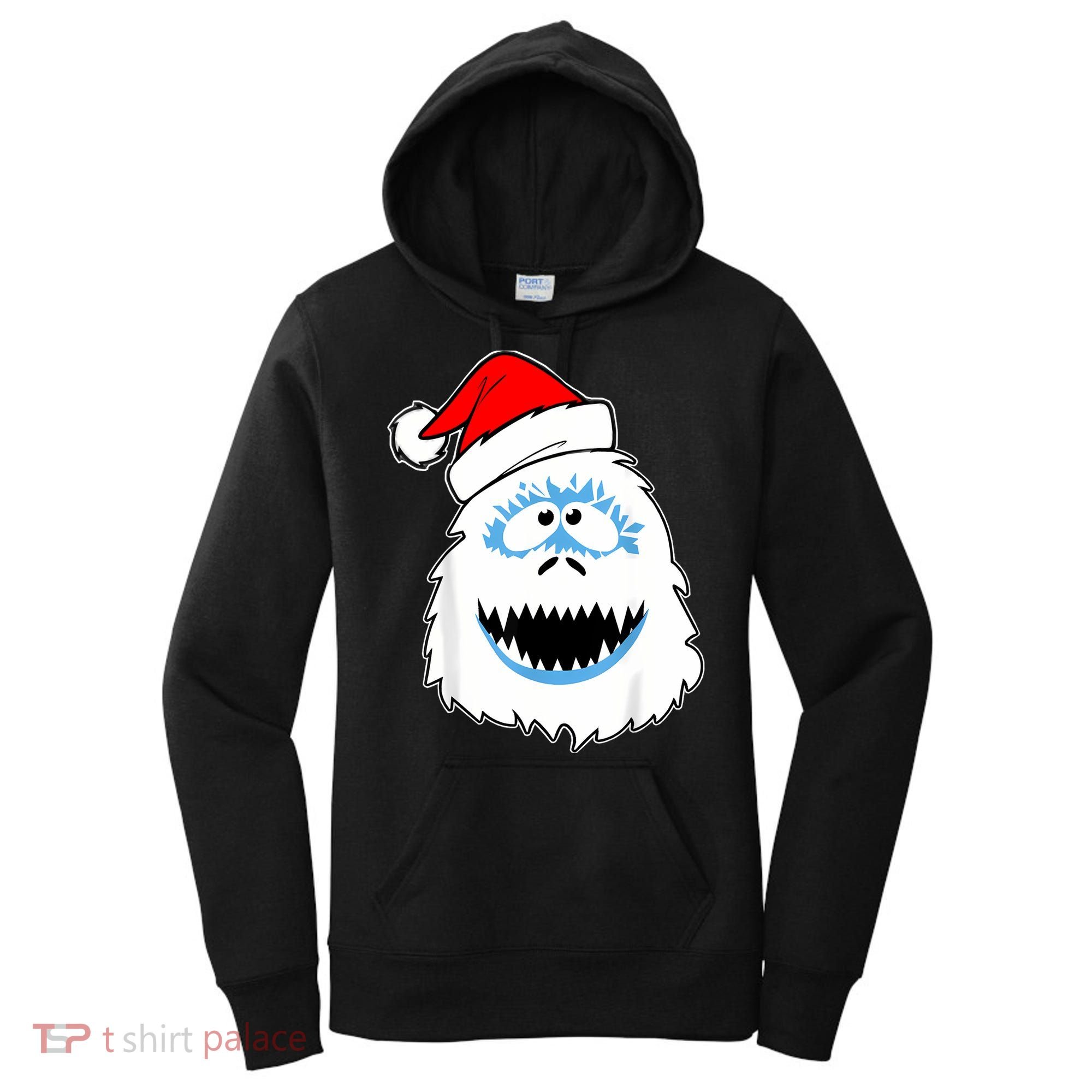 Funny Xmas Abominable Snowman Bigfoot Yeti Retro Christmas Women's Hoodie