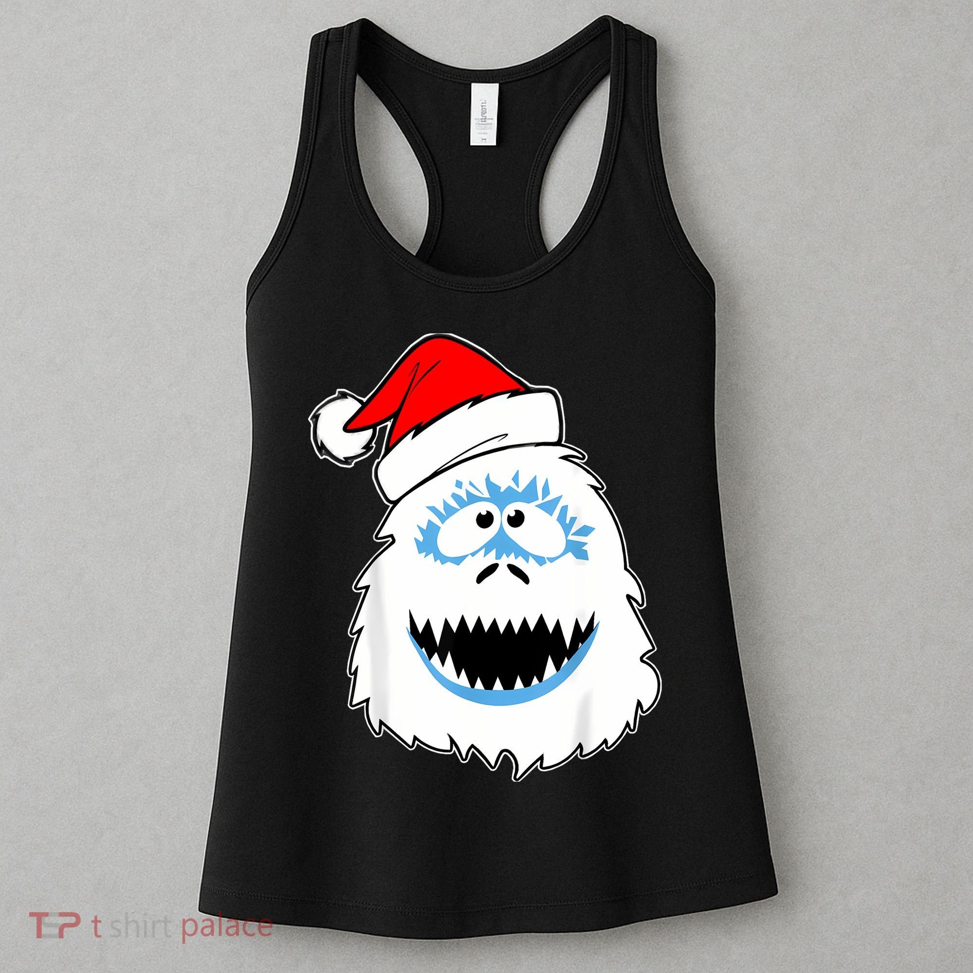 Funny Xmas Abominable Snowman Bigfoot Yeti Retro Christmas Women's Tank Top