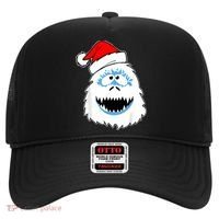 Funny Xmas Abominable Snowman Bigfoot Yeti Retro Christmas Hat thumb 0