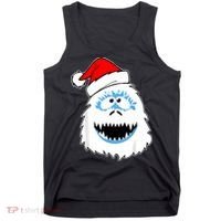 Funny Xmas Abominable Snowman Bigfoot Yeti Retro Christmas Tank Top thumb 0