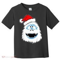 Funny Xmas Abominable Snowman Bigfoot Yeti Retro Christmas Toddler T-Shirt thumb 0