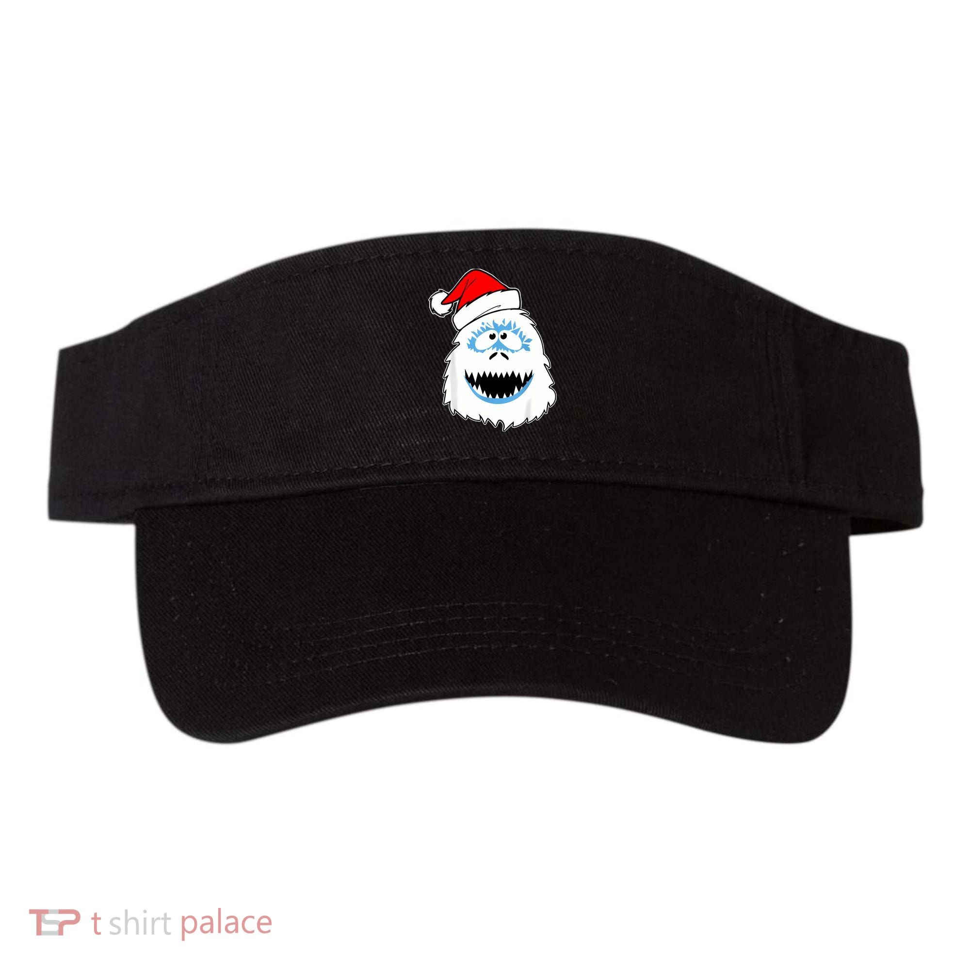 Funny Xmas Abominable Snowman Bigfoot Yeti Retro Christmas Visor