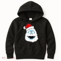 Funny Xmas Abominable Snowman Bigfoot Yeti Retro Christmas Kids Hoodie thumb 0
