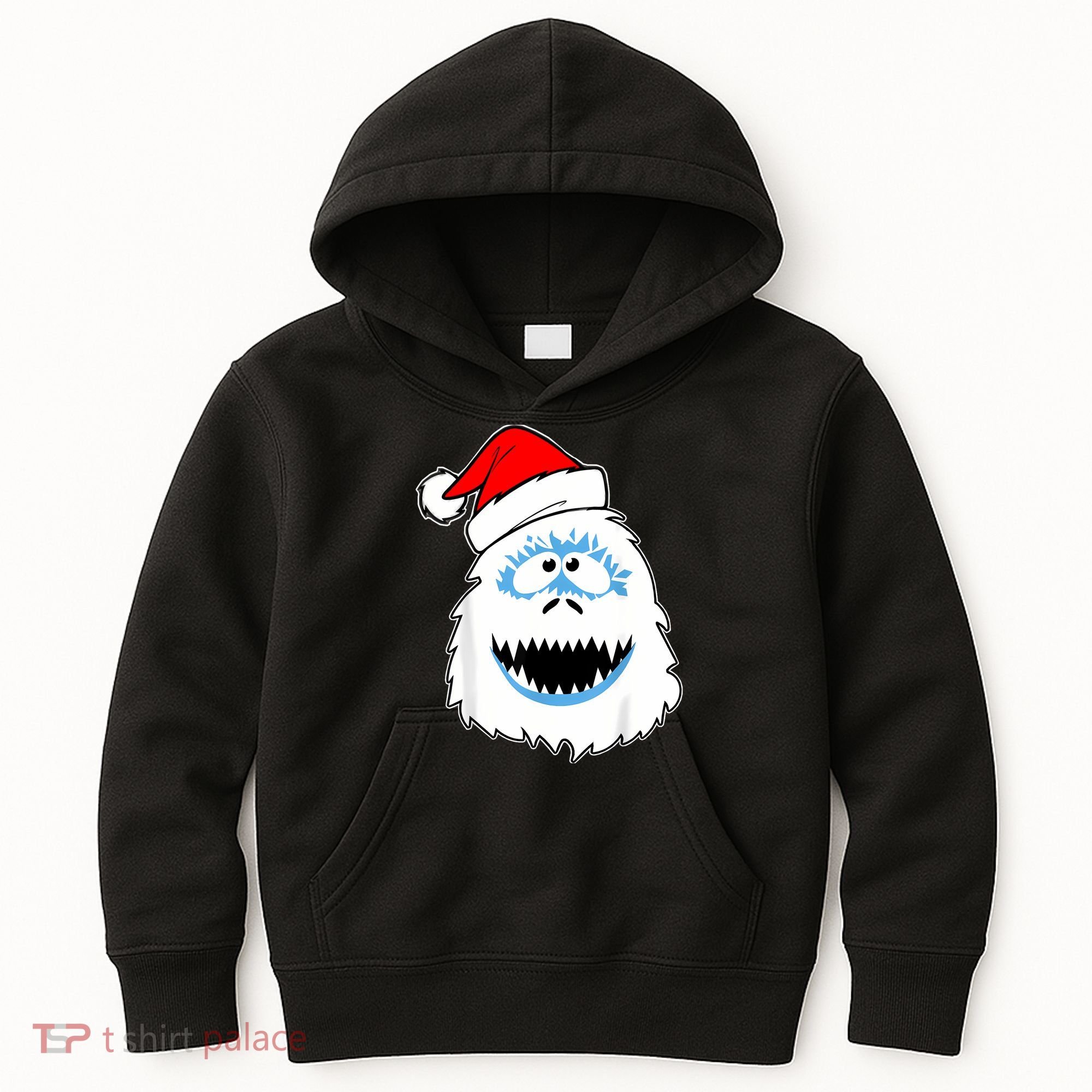Funny Xmas Abominable Snowman Bigfoot Yeti Retro Christmas Kids Hoodie