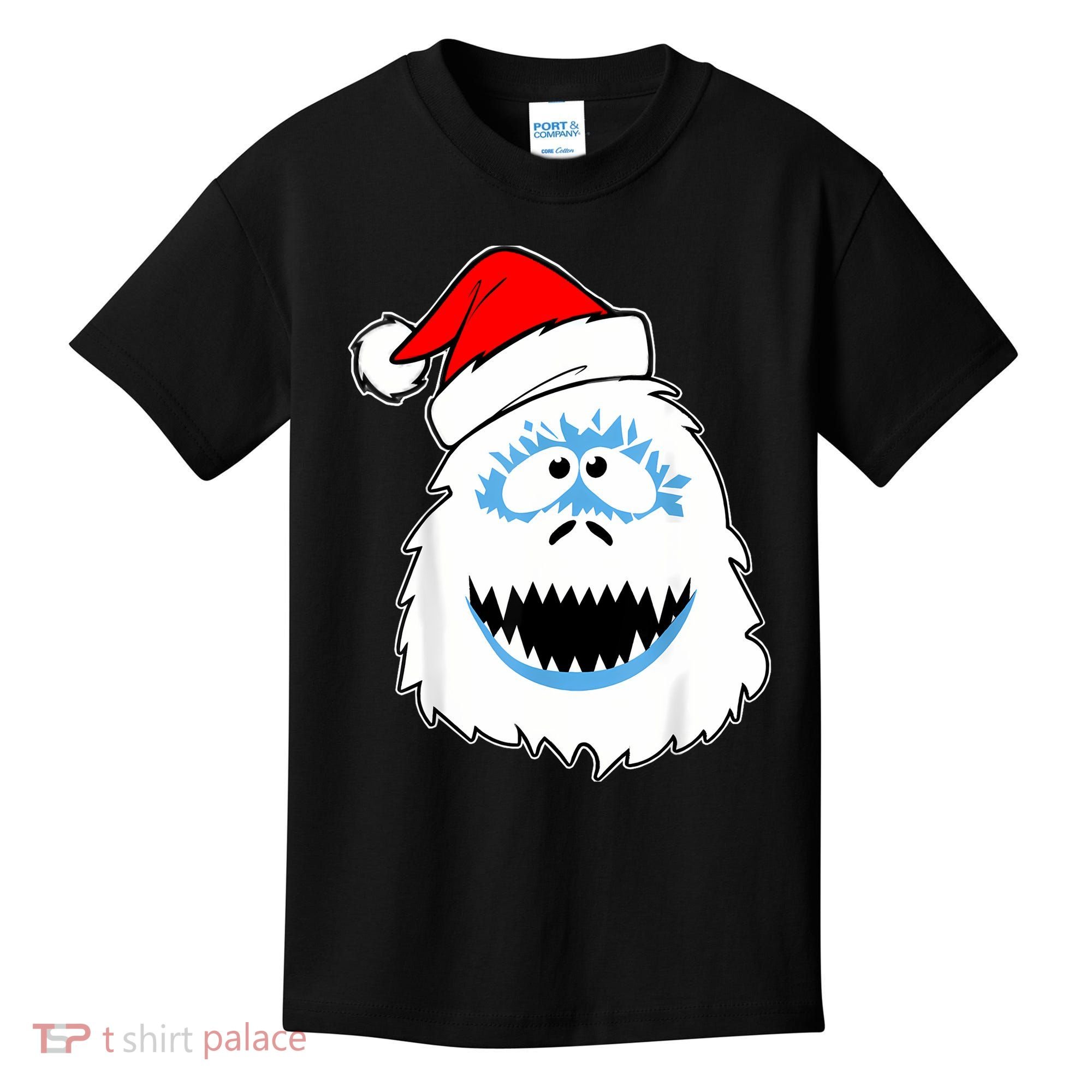 Funny Xmas Abominable Snowman Bigfoot Yeti Retro Christmas Kids T-Shirt