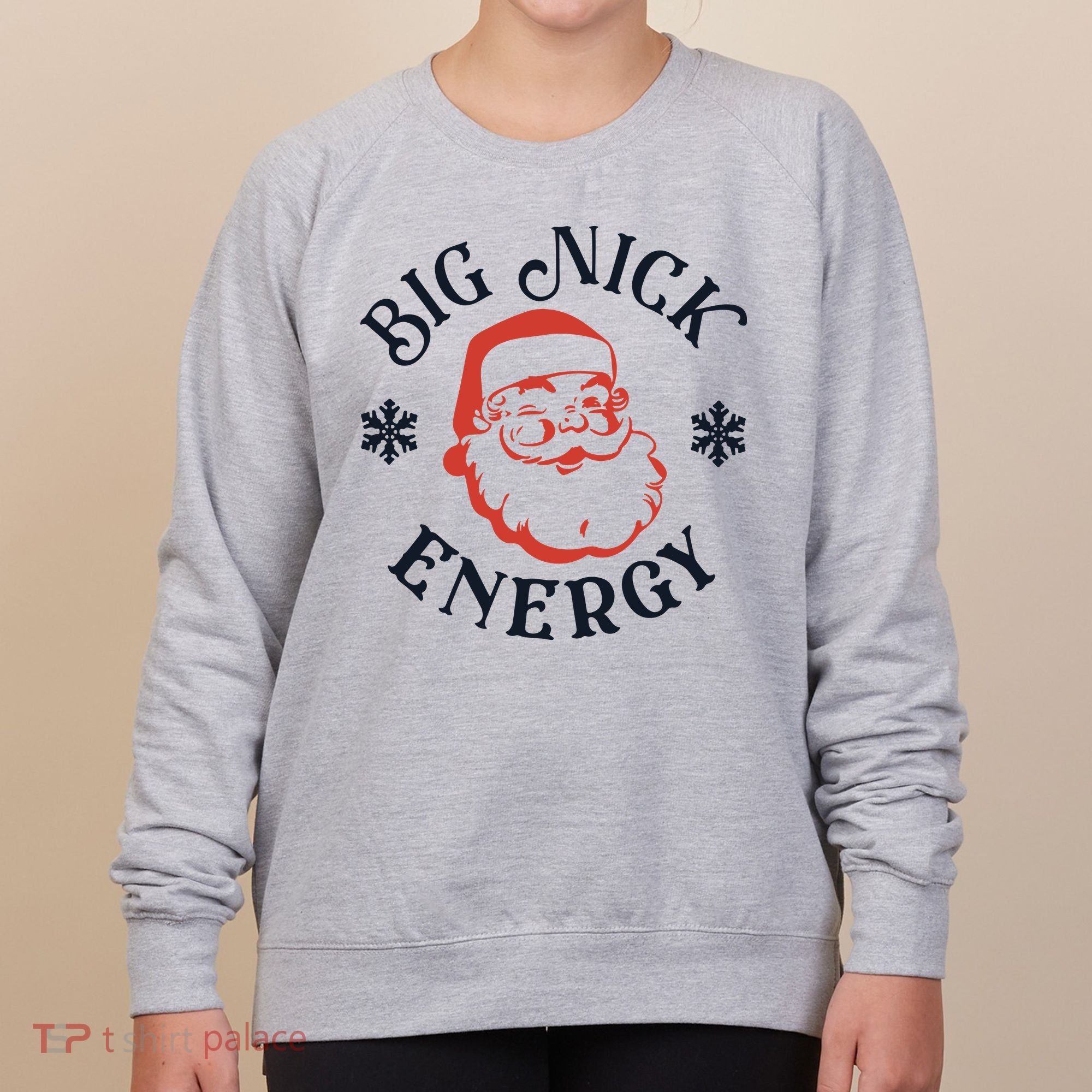 Funny Xmas Big Nick Energy Christmas Santa Claus Women's Sweatshirt