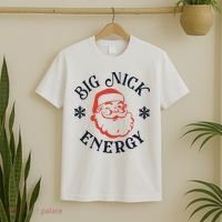 Funny Xmas Big Nick Energy Christmas Santa Claus T-Shirt thumb 2