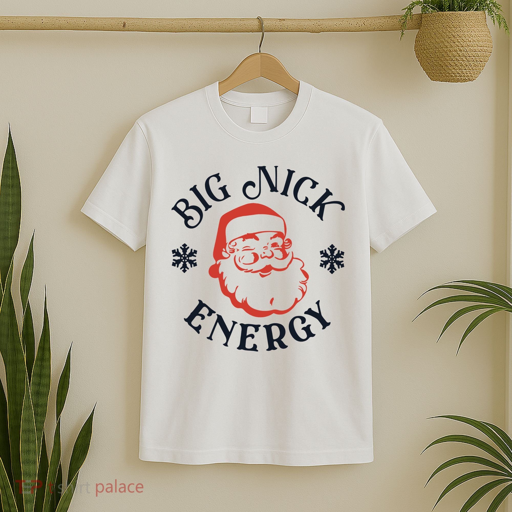 Funny Xmas Big Nick Energy Christmas Santa Claus T-Shirt