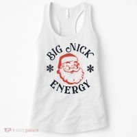 Funny Xmas Big Nick Energy Christmas Santa Claus Women's Tank Top thumb 0